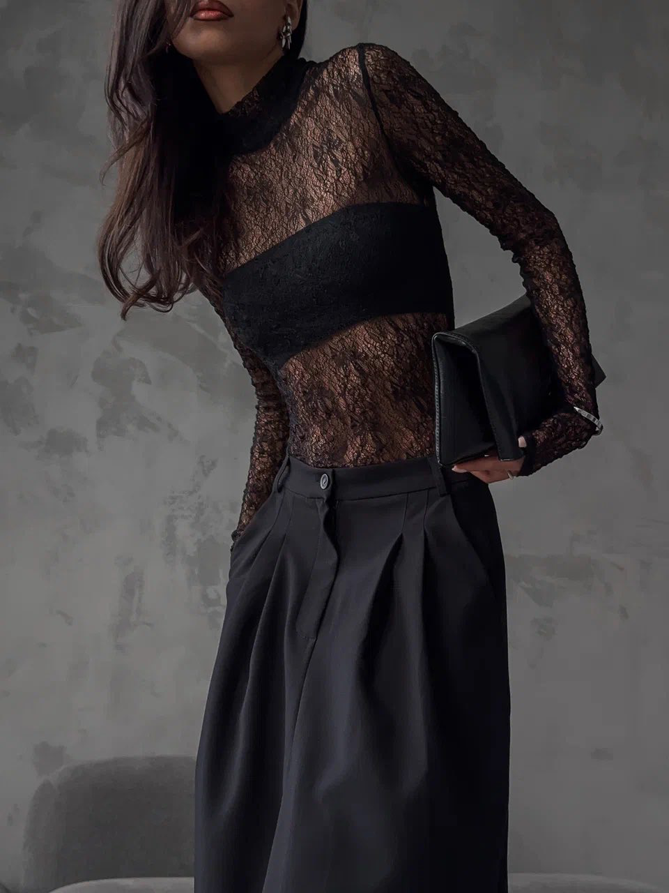 ALAIA║Conjunto de falda larga