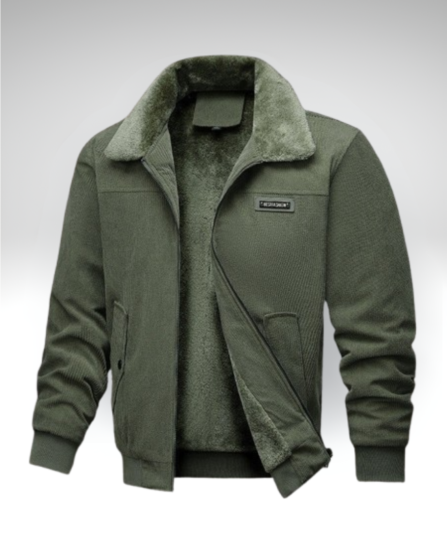 ANTONIO™║Abrigo de corduroy térmico