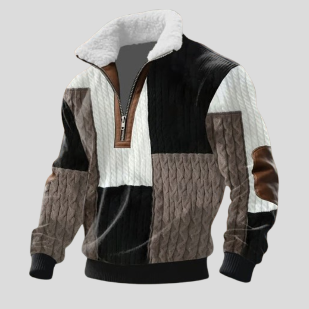 TUDOR™║Jersey con cremallera y cuello forrado