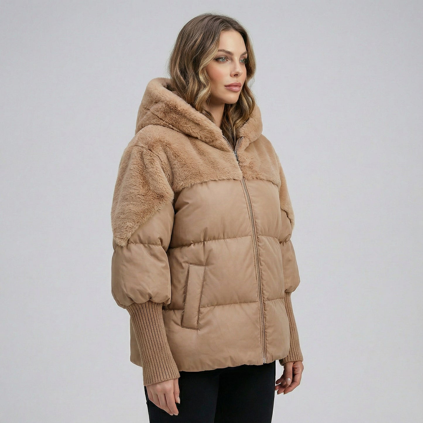 MARCELINA™║Chaqueta de plumas elegante