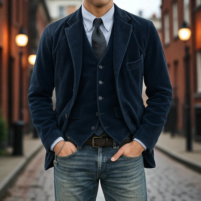 Tommy™║Conjunto de 2 piezas: blazer y chaleco