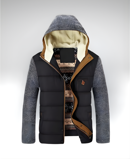 CARIBOU™║Chaqueta acolchada con capucha y forro térmico