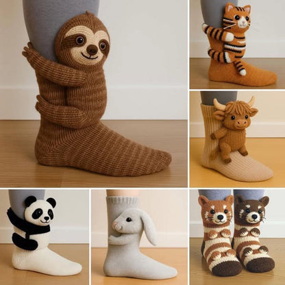 Calcetines de peluche™║Edición Animales Divertidos