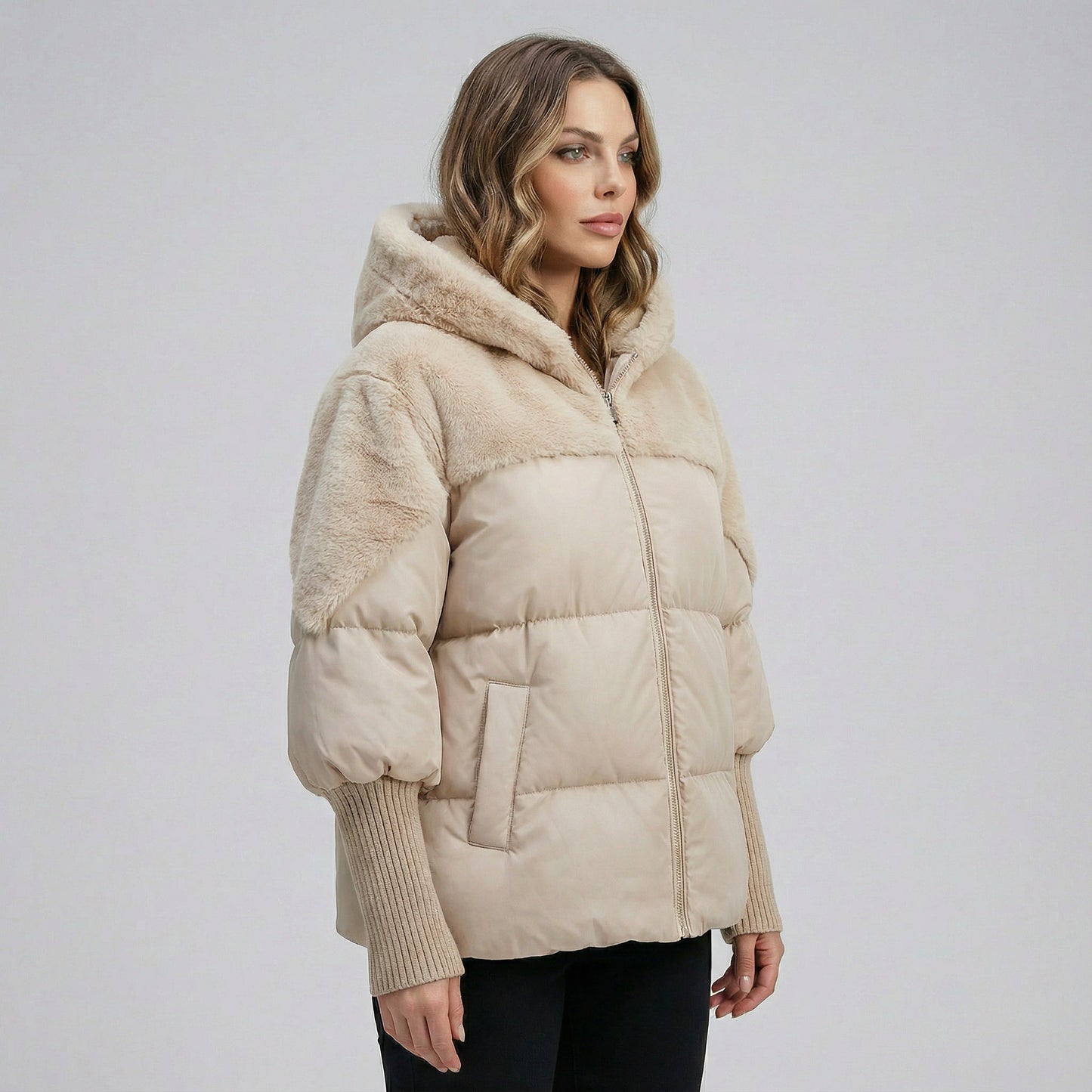 MARCELINA™║Chaqueta de plumas elegante