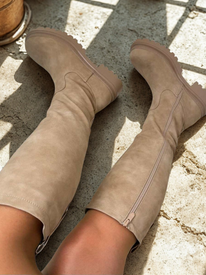 Botas altas Anetta Caqui