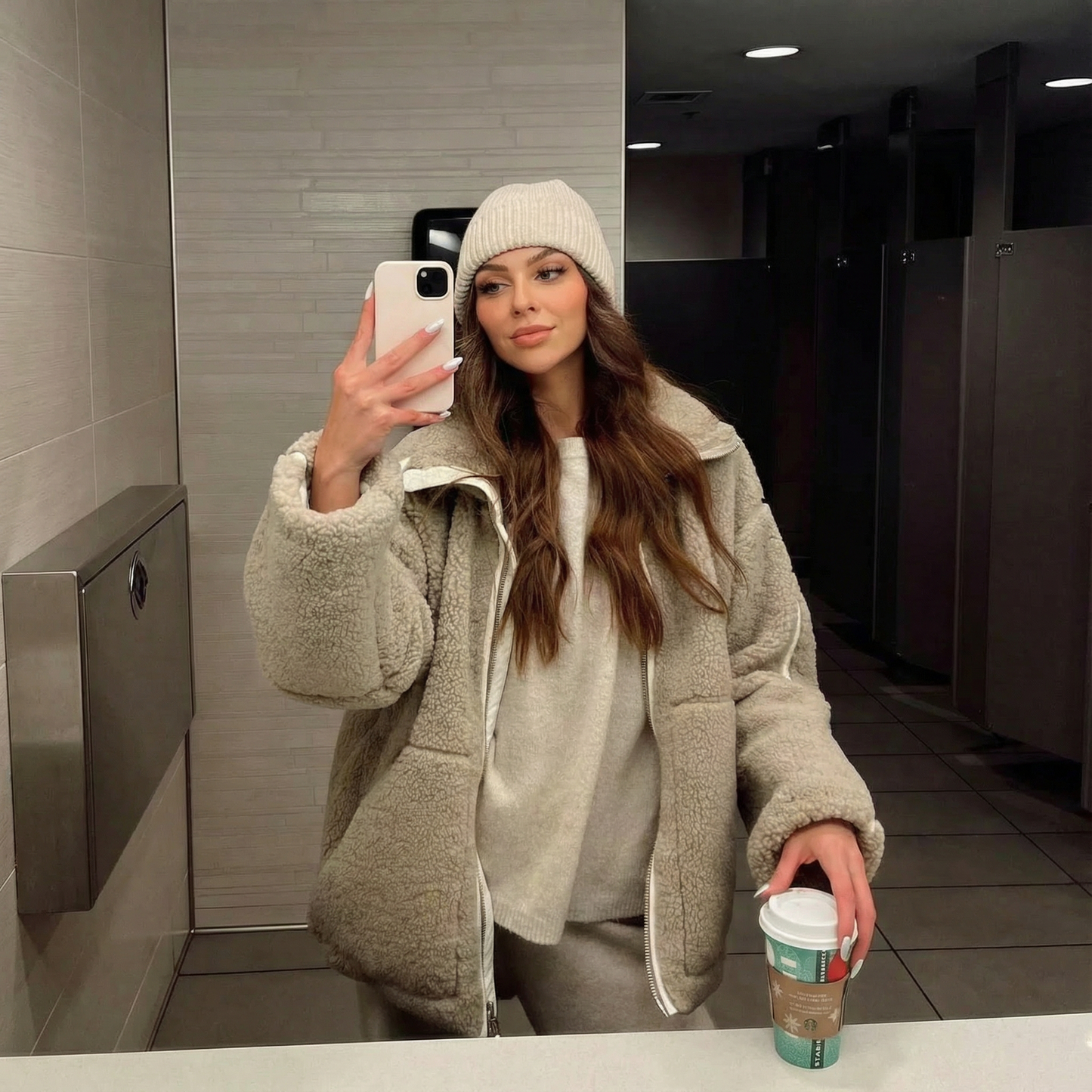 MIRELLA™║Chaqueta polar de peluche