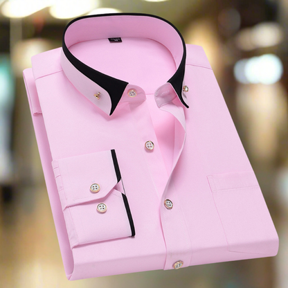 ADALBERT║Camisa clásica de algodón de manga larga