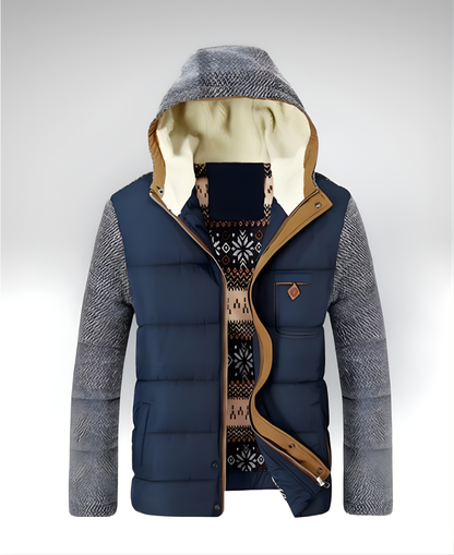 CARIBOU™║Chaqueta acolchada con capucha y forro térmico