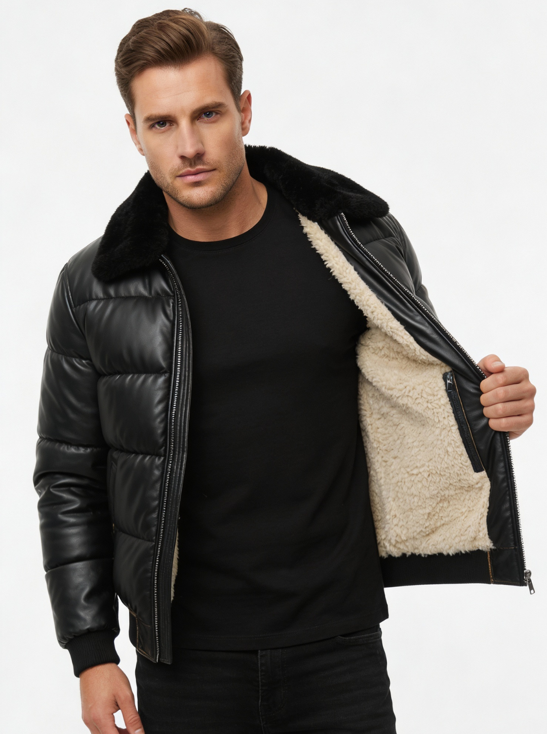 WIKTOR™║Chaqueta acolchada cálida con estilo vintage