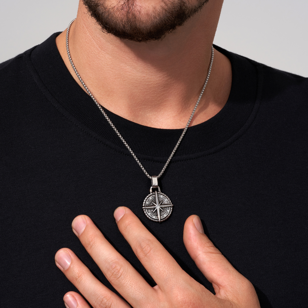 Collar Estrella del Norte® - Para mi Hijo (con nota dedicada y caja de madera con luz)