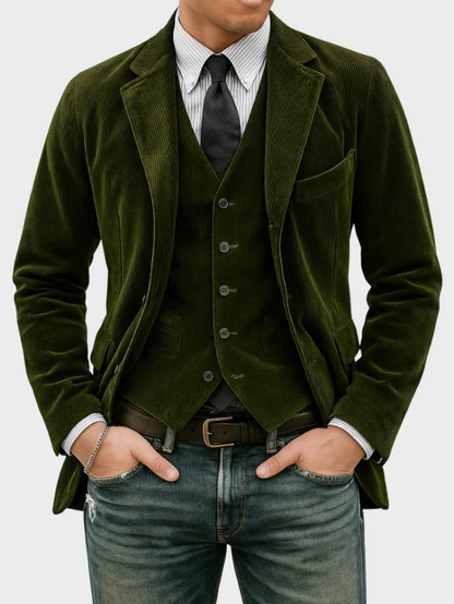 Tommy™║Conjunto de 2 piezas: blazer y chaleco