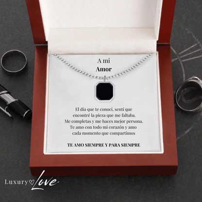Collar Confianza® para mi Hombre (con carta dedicada y Caja con Luz)