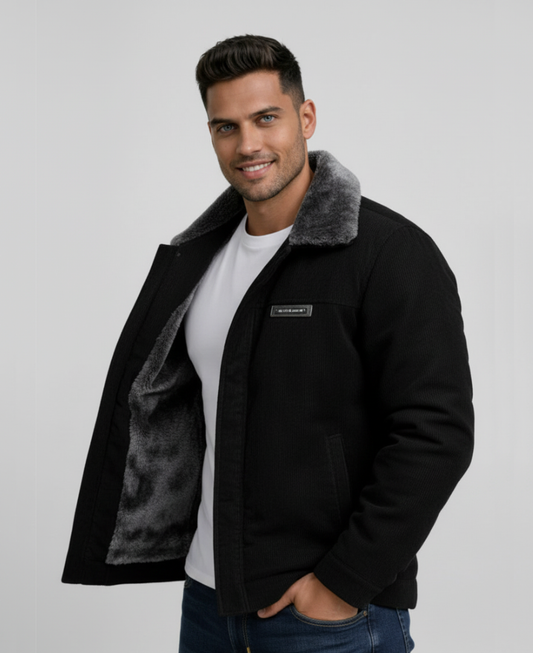 ANTONIO™║Abrigo de corduroy térmico