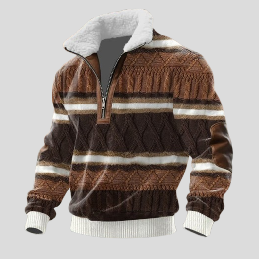 HUNTER™║Jersey con cremallera y cuello forrado