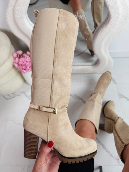 Botas altas Tamar Beige