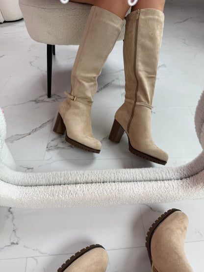 Botas altas Tamar Beige