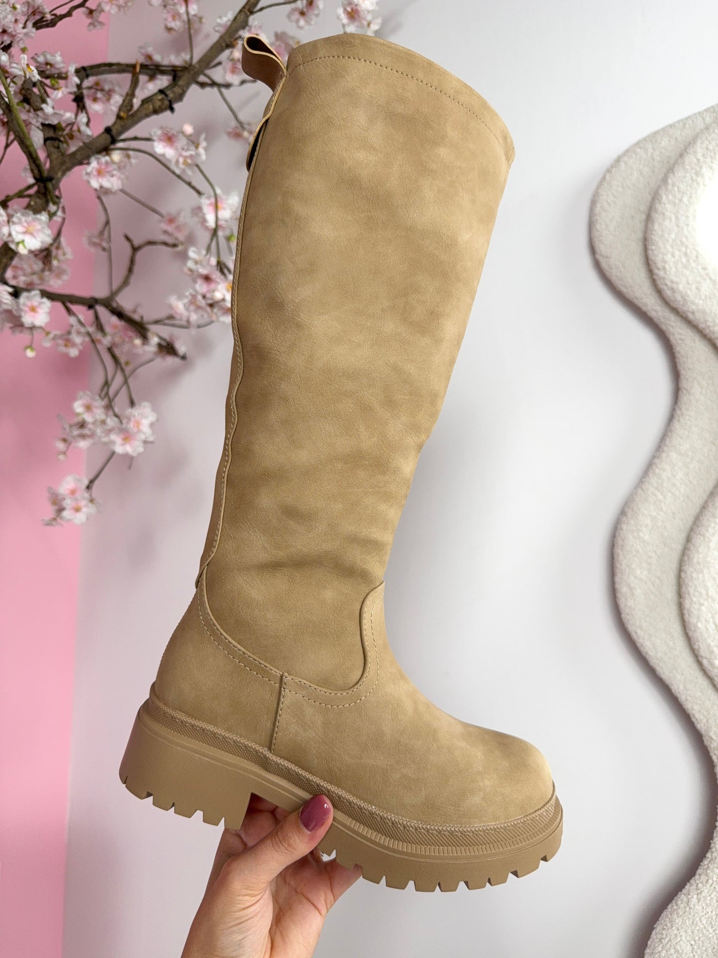 Botas altas Anetta Caqui