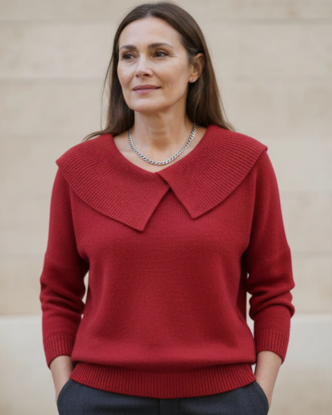 LUCIA║Suéter cálido con cuello flexible