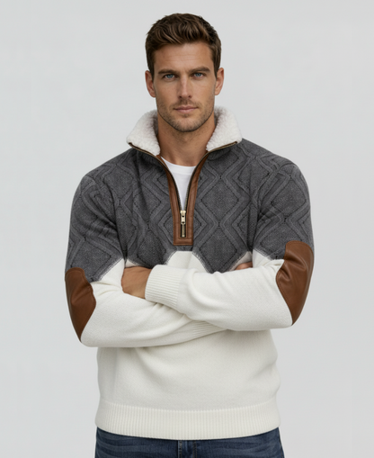 MAXIM™║Jersey con cremallera y cuello forrado