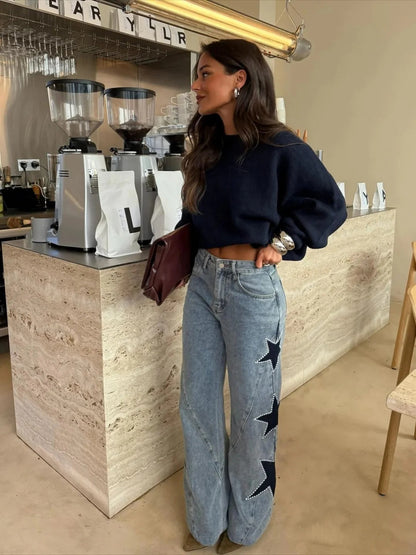 Melisa║Jeans casual de estrellas